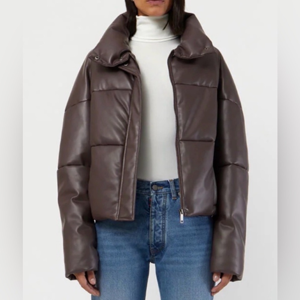 Apparis Chocolate Brown Puffer Jacket